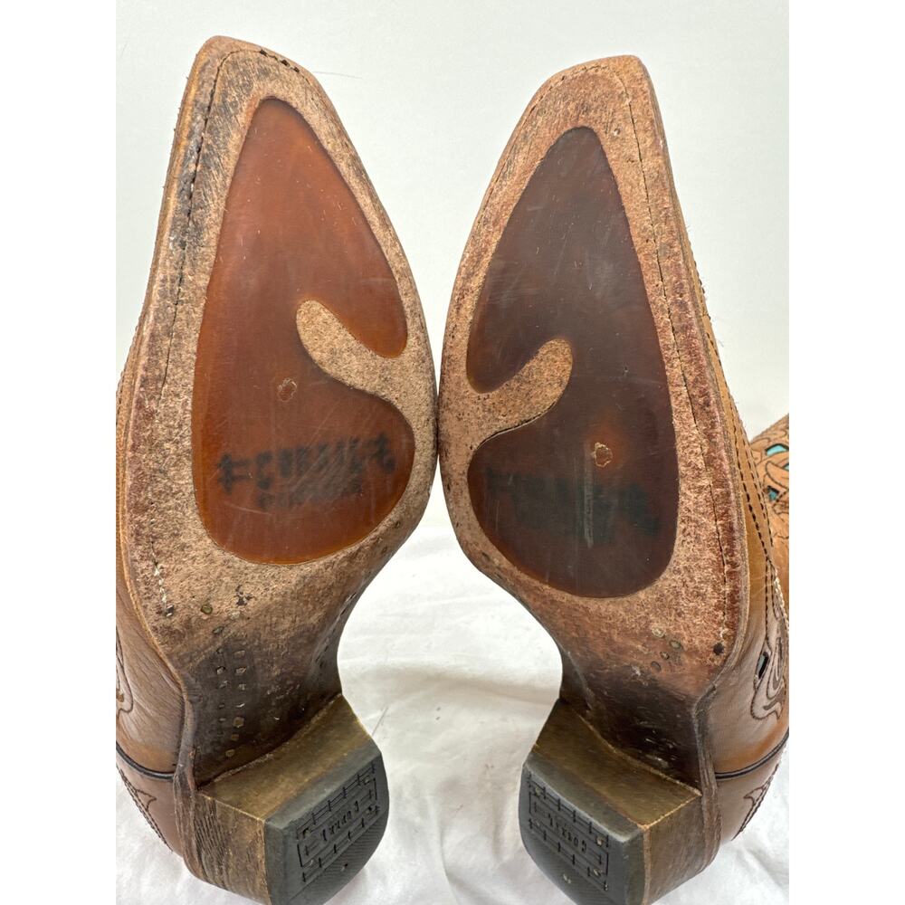 💥Brown and Blue Western Boots - Picture 9 of 13
